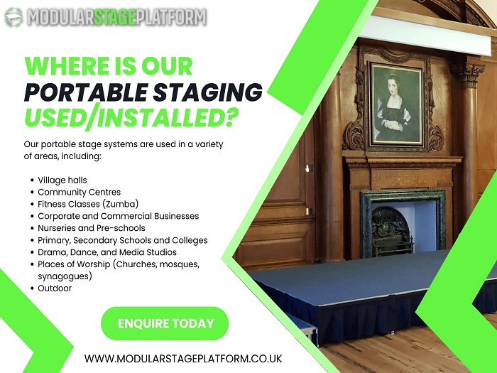 Where Is Portable Staging UsedInstalled